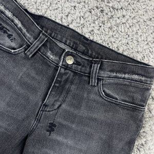 Tsubi Lean Bean Jeans Women's Size 9 Black Low Rise Straight Made in Australia